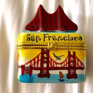 COPY - San Francisco beautifully painted keepsake box